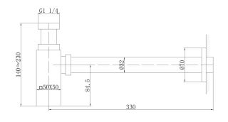 Сифон для раковины ABBER AF0031NG никель